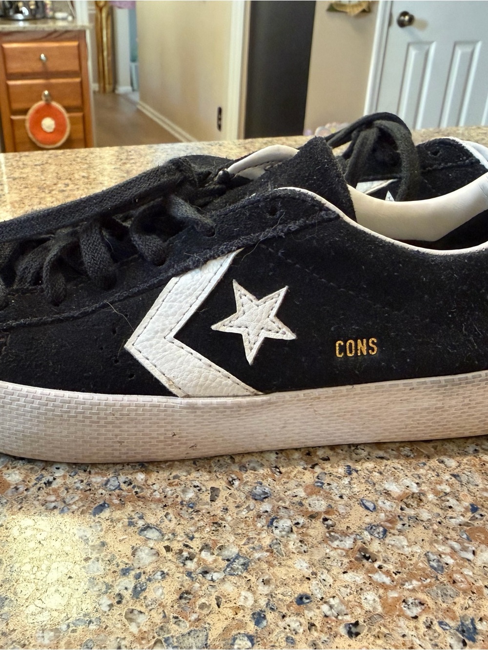 Converse Black and White CONS Low-Top Sneakers Womens 7.5